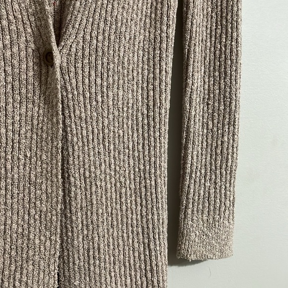 Free People 'Skylight' Rib-Knit Long Cardigan Sweater, Morning Oat XS - Picture 8 of 14